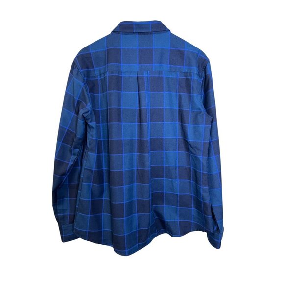 Dixxon Flannel Snap On Form & Function Womens Size XL Blue Plaid Long Sleeve - Picture 4 of 5